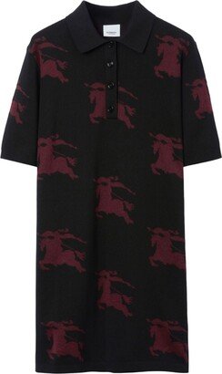 Equestrian Knight-motif polo shirtdress