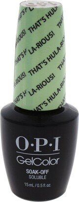 GelColor Soak-Off Gel Lacquer - H65 Thats Hula-Rious! by for Women - 0.5 oz Nail Polish