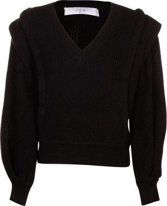 V-Neck Knitted Sweater-AA