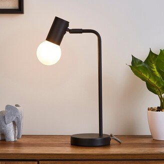 Dunelm Bradford Desk Lamp Matt Black Black