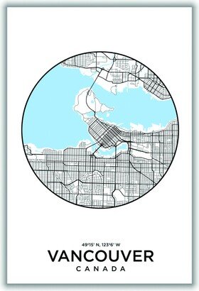 Stanley Print House Map Of Vancouver