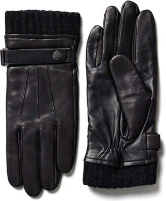 Reeve (r)leather Driving Glove With Knit Cuff