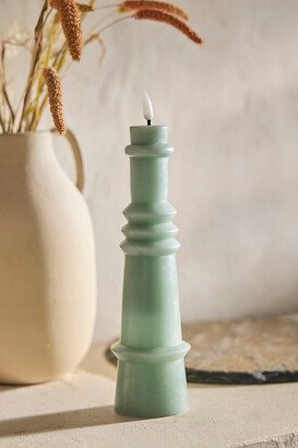 Flameless Geo Pillar Candle, Tall-AA