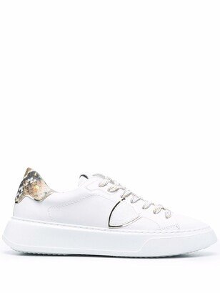 Temple Veau Python low-top sneakers