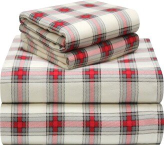 Plaid Flannel Sheet Set, California King