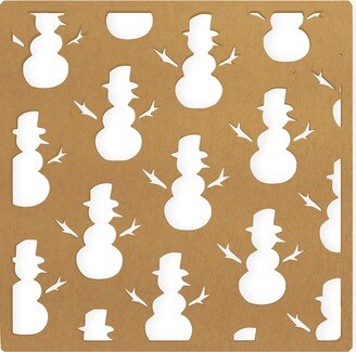 Christmas Cut Out, Snowman, Panel Wall Art, Home Decor, Hanging, Quality Cardboard, Ready To Paint