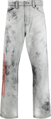 Site bleach-effect jeans