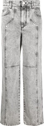 MARANT ÉTOILE Valeria mid-rise straight-leg jeans