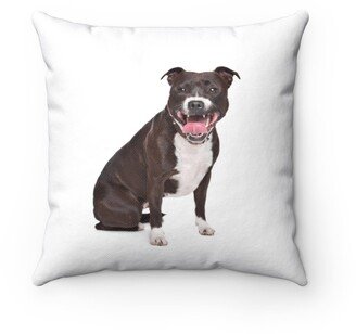 staffordshire Bull Terrier Pillow - Throw Custom Cover Gift Idea Room Decor