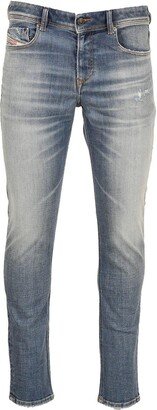 Logo Patch Slim-cut Jeans