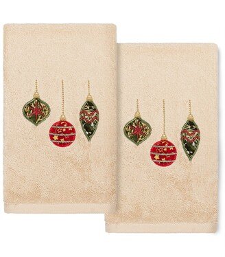 Christmas Ornament Hand Towel - Set of 2