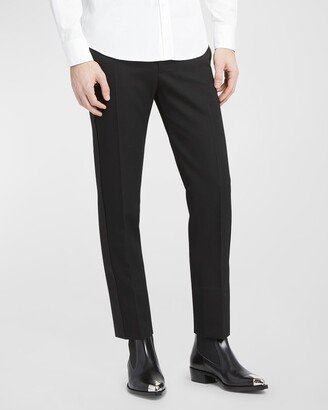 Men's Solid Wool Evening Trousers