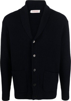 FURSAC V-neck ribbed-knit cardigan