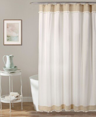 Adelyn Pom Pom 72 x 72 Shower Curtain