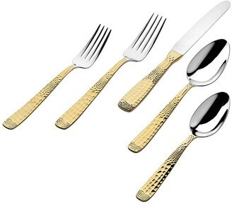 18/10 Donatella 20Pc Gold Flatware Set