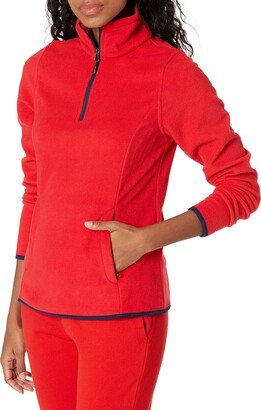 Women's Classic-Fit Long-Sleeve Quarter-Zip Polar Fleece Pullover Jacket (Available in Plus Size)