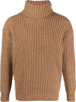 Roll-Neck Chunky-Knit Jumper