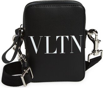 Small VLTN Logo Leather Crossbody Bag