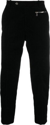 Zip-Pocket Straight Trousers