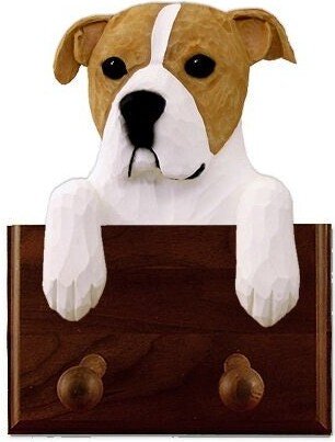 American Staffordshire Terrier Natural Leash Holder - Multiple Colors Available