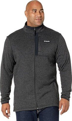 Big Tall Sweater Weather Full Zip (Black Heather) Men's Clothing