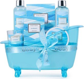 Body & Earth Ocean 7pc Tub Home Spa Set