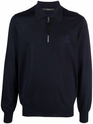 Pullover Polo Zip Jumper