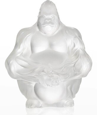 Crystal Gorilla Sculpture/Figurine, Clear