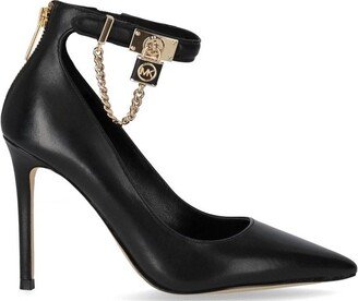 Logo Charm Ankle Strapped Pumps