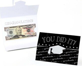 Big Dot of Happiness Graduation Cheers - Money Holder Cards - Set of 8