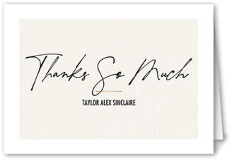 Thank You Cards: Handwritten Gratitude Thank You Card, White, 3X5, Matte, Folded Smooth Cardstock