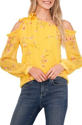 Cold Shoulder Bow Blouse