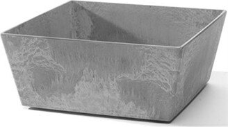 Novelty 36120 Ella Low Square Self-Watering Planter Gray -12 Inch