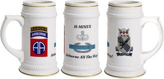 505Th Pir, Airborne Ranger, Customized 22Oz Beer Stein, Us Army 82nd Veteran Stein