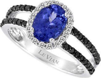 Blueberry Tanzanite® 14K 1.36 Ct. Tw. Diamond & Tanzanite Half-Eternity Ring