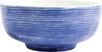 Santorini Stripe Medium Footed Serving Bowl-AC