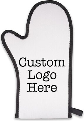 Personalized Kitchen Oven Mitt Pot Holder With Image - Custom Hot Pad Gift Customized Logo Print