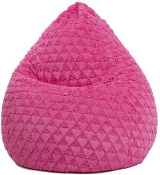 Fluffy Hearts Fluffy Soft Bean Bag Chair-AB