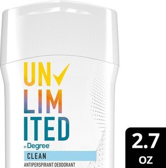 Unlimited Invisible Solid 96-Hour Antiperspirant & Deodorant Stick - Clean - Fruity Scent - 2.7oz