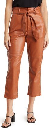 Kimiko Faux Leather Straight Leg Pants