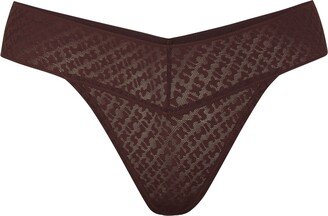 Logo Mesh Thong | Cocoa