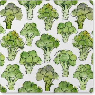 Photo Tiles: Broccoli - Green Photo Tile, Metal, 8X8, Green