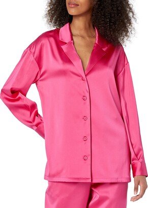 Porsha Williams x Women's Hot Pink Notch Collar Shirt