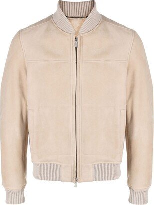 Shearling Lambskin Bomber Jacket