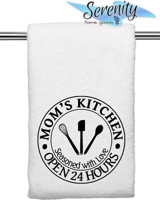 Moms Kitchen Seasoned With Love Hand Towel | & Bath Decorative Cute Baking