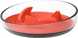 'Cirlicue' Shark Fin Shaped Modern Slow Feeding Pet Bowl-AB