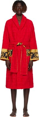 Red 'I Heart Baroque' Robe