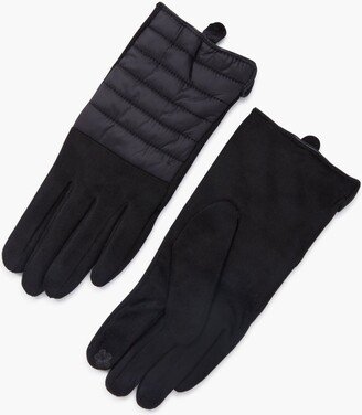 Look by M Black Puffer Gloves