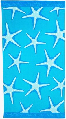 Starfish Print Beach Towel