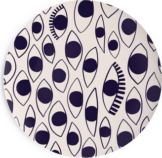 Salad Plates: Eye White - Light Salad Plate, White